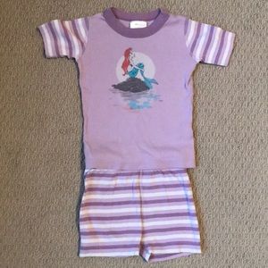 Hanna Andersson Disney Ariel short pjs size 100